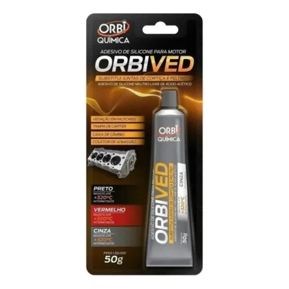 ADESIVO SILICONE PARA MOTOR 50GR CINZA-ORBIQUIMICA