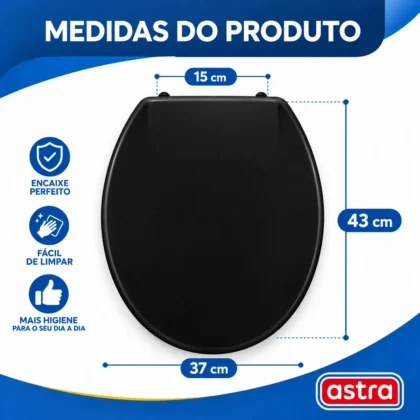 ASSENTO SOFT PRETO TPJ/AS*PR-ASTRA