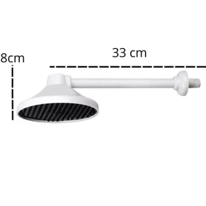 CHUVEIRO PARA PISCINA PVC BRANCO 9POL-LUCONI