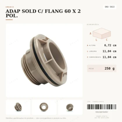 ADAPTADOR AUTO AJUSTAVEL SOLDAVEL 60X2-AMANCO