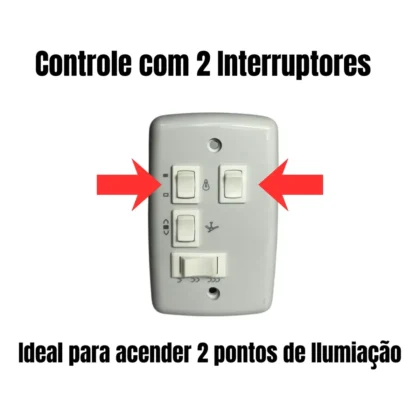 DIMMER 3 VELOCIDADES 127V CAPACITOR 4UF+6UF 2 LAMPADAS-RIMA