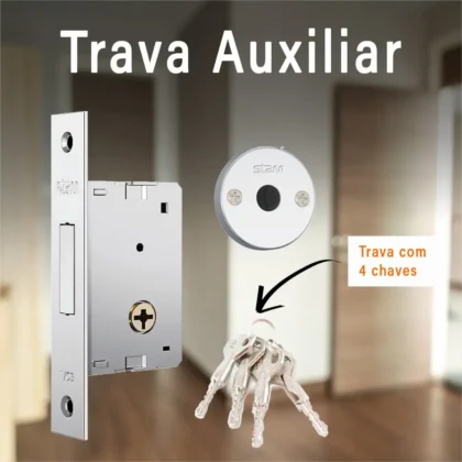 FECHADURA INOX 2 VOLTAS 1001-STAM
