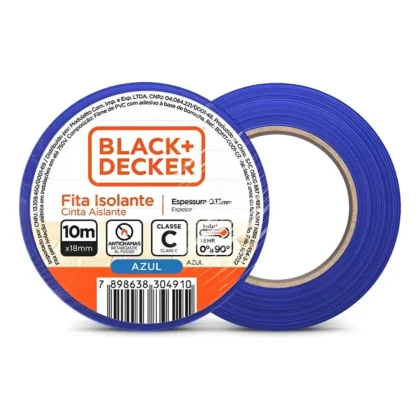 FITA ISOLANTE 10MT AZUL BLACK E DECKER