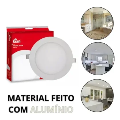LUMINARIA LED EMBUTIR SLIM 18W REDONDA-KIAN