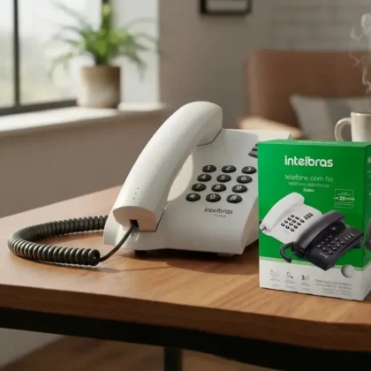 TELEFONE COM FIO PLENO CINZA ARTICO INTELBRAS