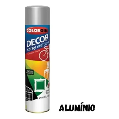 TINTA SPRAY DECOR ALUMINIO 360ML COLORGIN