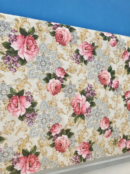 PLASTICO TERMICO DEKORAMA 1.40MT LARGURA FLORAL BEGE-KOM LOG