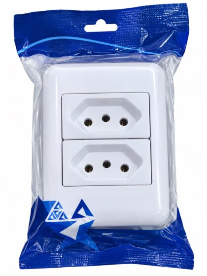 TOMADA DUPLA EXTERNA 20A AROS -PERLEX