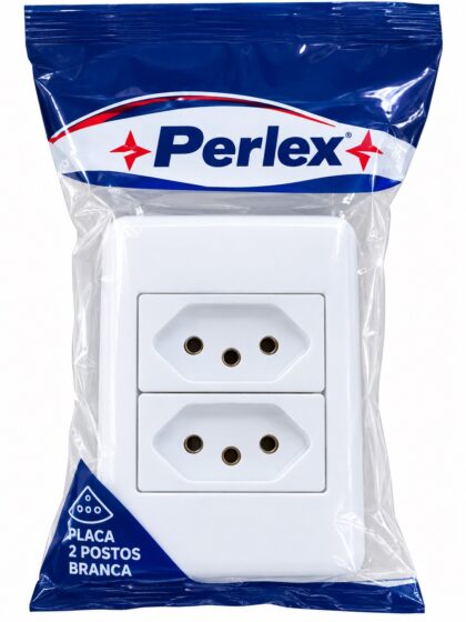 TOMADA DUPLA SOBREPOR 2P+T 10A-PERLEX