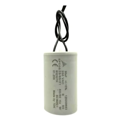 CAPACITOR MET SIMPLES 2 FIOS 30UF 250VAC-RIMA
