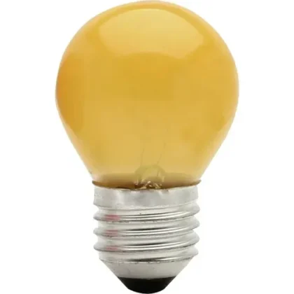 LAMPADA BOLINHA 7W 127V E27 AMBAR-KIAN
