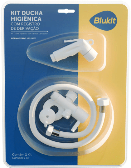 DUCHA HIGIENICA POP BRANCA REGISTRO DESVIADOR-BLUKIT