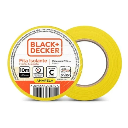 FITA ISOLANTE AMARELA 10MT BLACK E DECKER