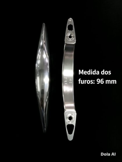 PUXADOR PIENZA 96MM CROMADO 2 PECAS