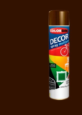 TINTA SPRAY DECOR MARROM CAFE 360ML COLORGIN