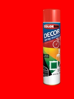 TINTA SPRAY DECOR VERMELHO 360ML COLORGIN